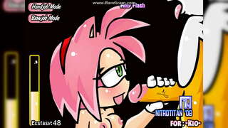 Эми протягивает Тейлзу руку жана жасайт минет