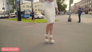 Jeny ஸ்மித் சிறந்த கவர்ச்சி பெண் தெருவில்