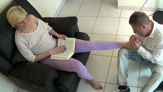 Leccami পা, এবং, মেয়ে বাঁড়ার, মুখের মধ্যে