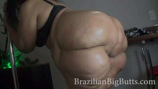 BrazilianBigButts.com Лапа, Смазанная Майын, Хлопает В Ладоши