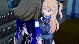 Фишл трахается с Лиза. Аниме секс момичета с едно момиче.